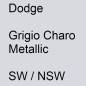 Preview: Dodge, Grigio Charo Metallic, SW / NSW.